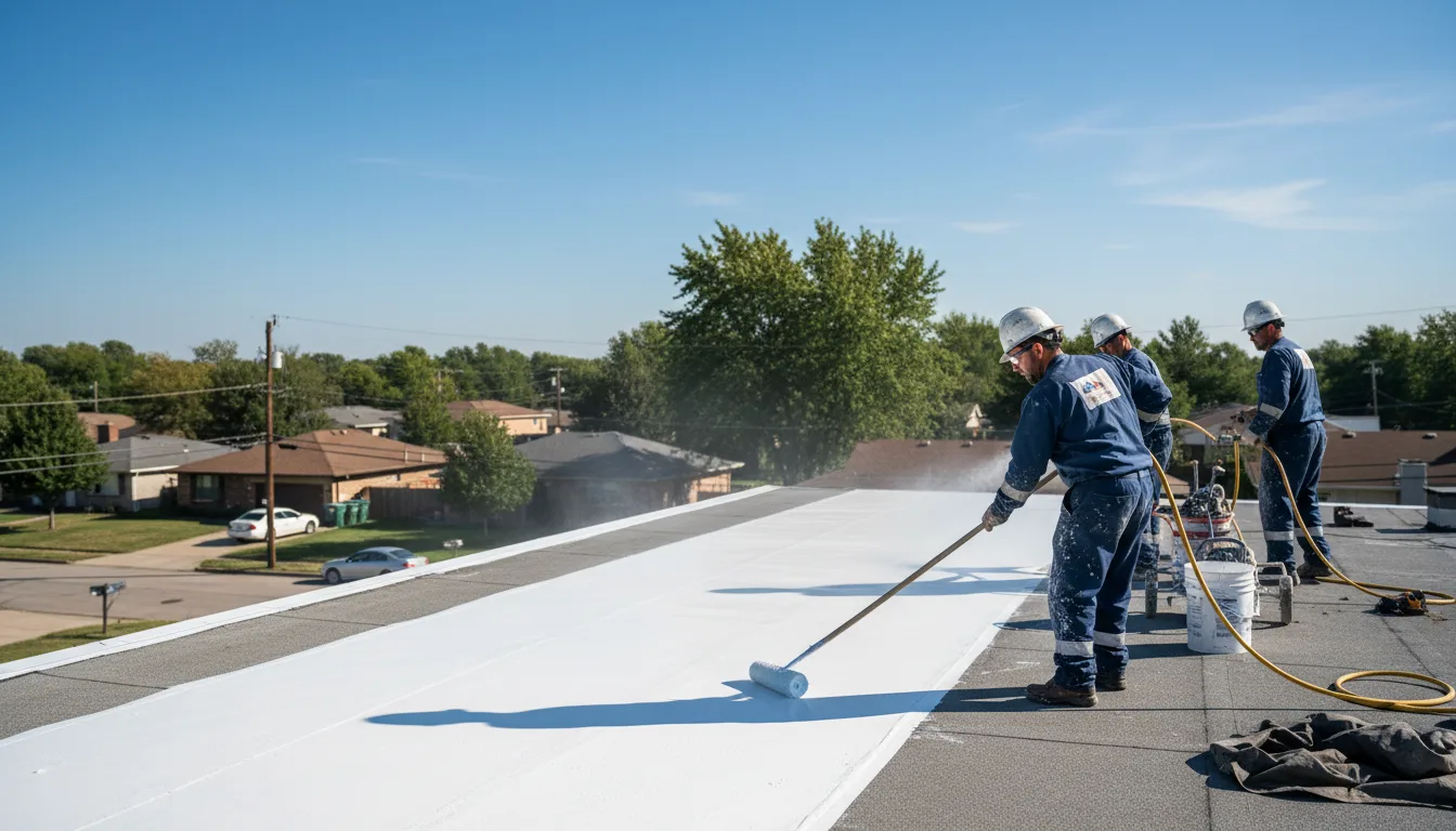 Commercial roof coating in Johnsonburg, PA near me